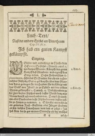 Hochadeliche Leichpredig/ Fr. Dorotheæ Berchtoldin