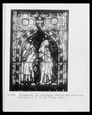 Fenster mit der Geburts- und Leidensgeschichte Christi, Bildfeld: Geißelung Christi