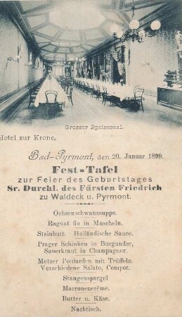 Hotel zur Krone (Großer Speisesaal)