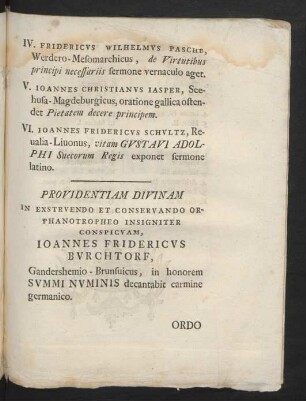 Providentiam Divinam