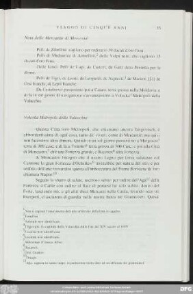 Nota delle Mercantie di Moscovia