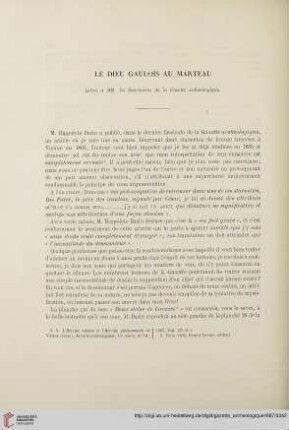 Le dieu gaulois au marteau