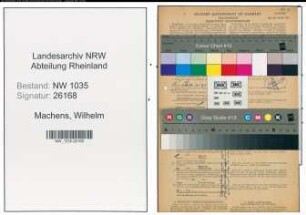 Entnazifizierung Wilhelm Machens , geb. 01.03.1893 (Bergwerksdirektor)