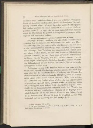 Martin Schongauer und die oberdeutschen Meister.