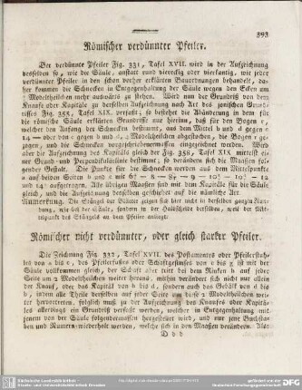 Römischer nicht verdünnter, oder gleich starker Pfeiler