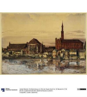 Die Marienburg am Ufer der Nogat