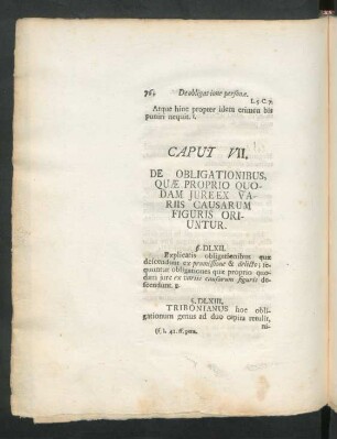 Caput VII. De Obligationibus Quae Proprio Quodam Iure Ex Variis Causarum Figuris Oriuntur