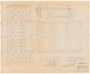Reichsluftfahrtministerium, Berlin: Durchfahrt L5 (Deckenuntersicht): Ansichten, Schnitte 1:20, Details 1:10