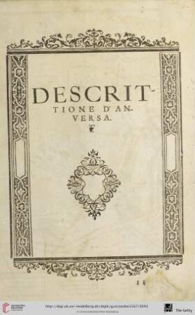 Descrittione d'Anversa