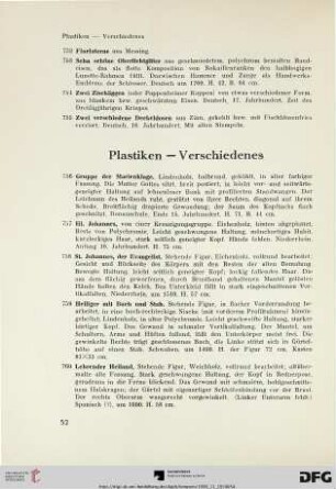 Plastiken – Verschiedenes (Nr. 756-771)