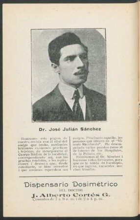 Dr. José Julián Sánchez [con Fotografía]