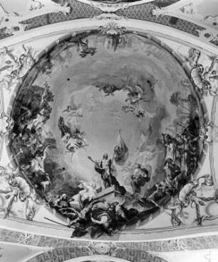 Die Auferstehung Christi : Die Auferstehung Christi. Fresko (1771-1775; M. Knoller). Neresheim, Benediktinerklosterkirche Heilig Kreuz, Sankt Ulrich und Afra