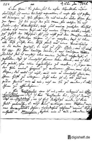 224: Brief von Johann Georg Jacobi an Johann Wilhelm Ludwig Gleim