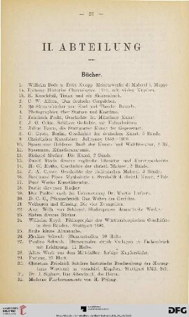 II. Abteilung (Nr. 1-364)