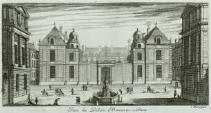 Ansicht des Palais Mazarin in Paris