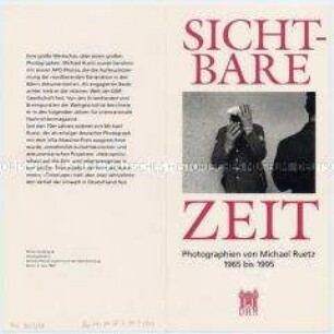 Einladung zur Eröffnung der Ausstellung "Sichtbare Zeit" von Michael Ruetz im DHM