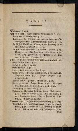 VII-VIII, Inhaltsverzeichnis