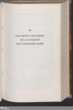 III Vom Ersten Weltkrieg Bis Zum Beginn Der Dreissiger Jahre