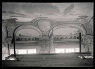 Schloß; Treppenhaus, ausgedecktes Deckenbild
