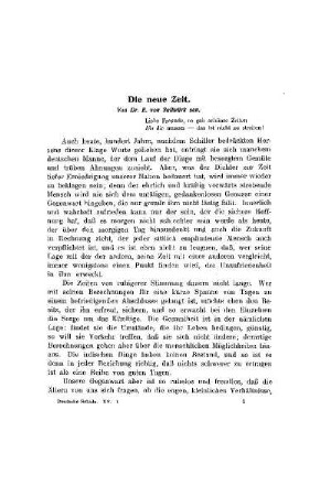 Die neue Zeit