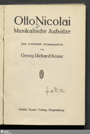 Musikalische Aufsätze