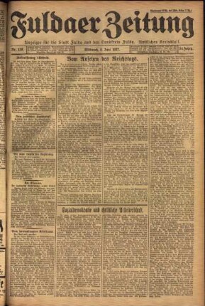 Ausgabe vom Mittwoch, den 08. Juni 1927.