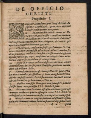 De Officio Christi.