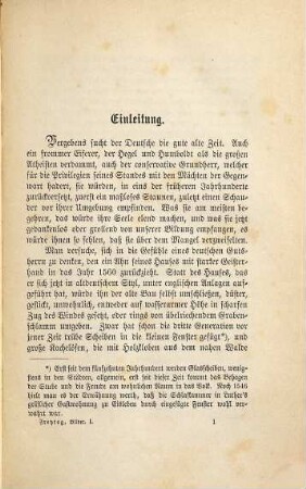 Bilder aus der deutschen Vergangenheit, 1. Aus dem Mittelalter