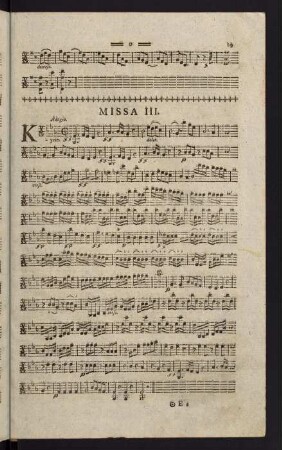 19-24, Violino I. Missa III.