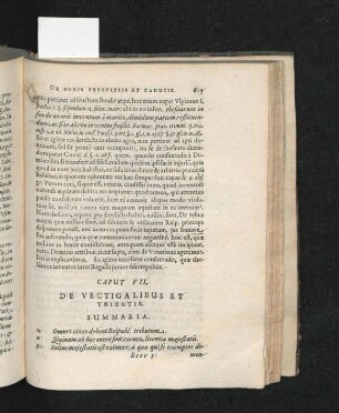 Caput VII. De vectigalibus et tributis.