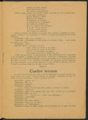 Cuadro tercero
