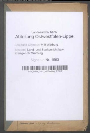 Erblasser: Fischer, Andreas; Erblasser: Fischer, Anna Maria Franziska, geb. Blomensath: