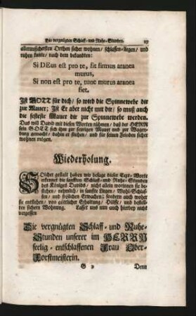 Wiederholung