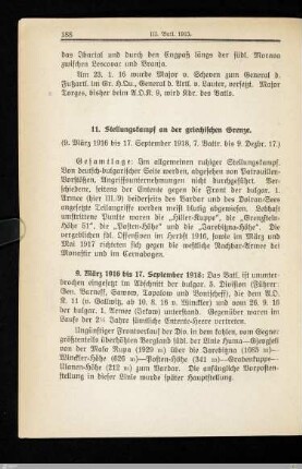11. Stellungskampf an der griechischen Grenze