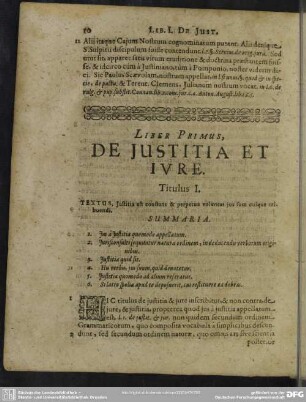 Liber Primus De Justitia Et Jure