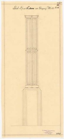 Verlagshaus des Scherl-Verlages, Berlin: Ansicht der Laterne am Eingang 1:10