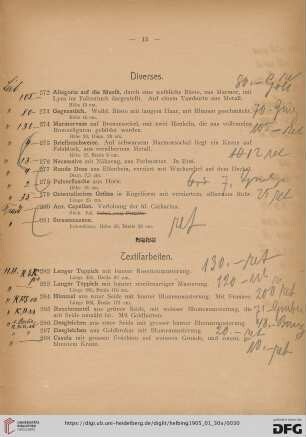 Diverses (Nr. 272-281)
