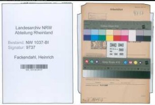 Entnazifizierung Heinrich Fackendahl , geb. 17.08.1900 (Zolsekretaer)