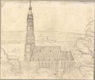 Hoffstadt, Friedrich; Kassette 1: Mappe 1. Kirchen (925-972) - in Landshut (Perspektive)
