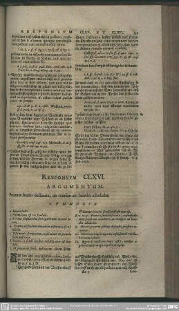 Responsum CLXVI.