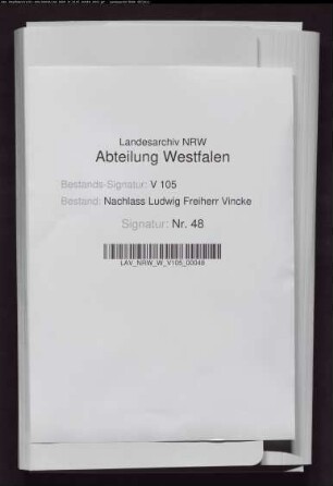73 Briefe der Schwester Louise Vincke (insgesamt 243 Briefe 1793-1830)