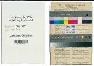 Entnazifizierung Christine Janssen, geb. 01.04.1895 (Angest.)