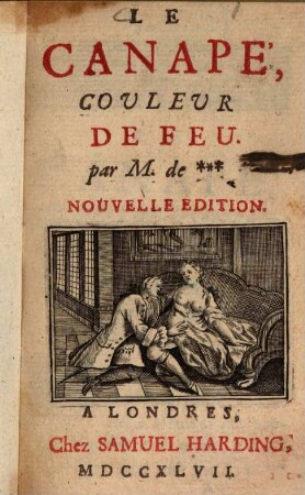 Le Canapé, couleur de feu