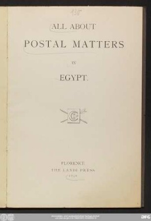 All about postal matters in Egypt