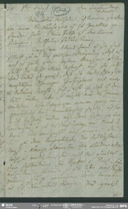 Eigenh. Brief von Friedrich von Schlegel an August Wilhelm von Schlegel, o.O., 04.11.1793