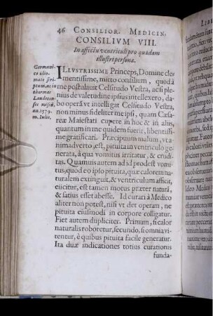 Consilium VIII. In affectu ventrivuli pro quadam illustri persona
