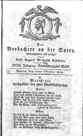 41. Stueck, 11. Oktober 1824
