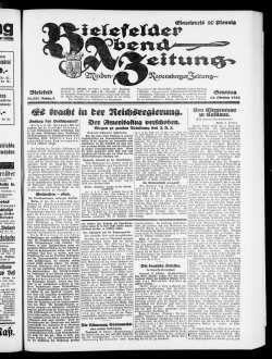 Bielefelder Abend-Zeitung. 1923-1924