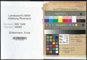 Entnazifizierung Ernst Schiermann , geb. 29.12.1911 (Lehrer)
