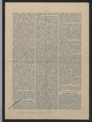 Sammlung von Zeitungsartikeln von Paula Müller